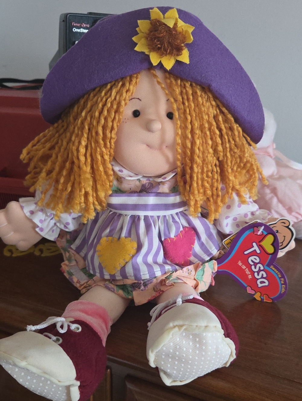 NWT Sweetie Pie Kids Tessa Doll Fully Dressed Yarn Hair Soft Perfect